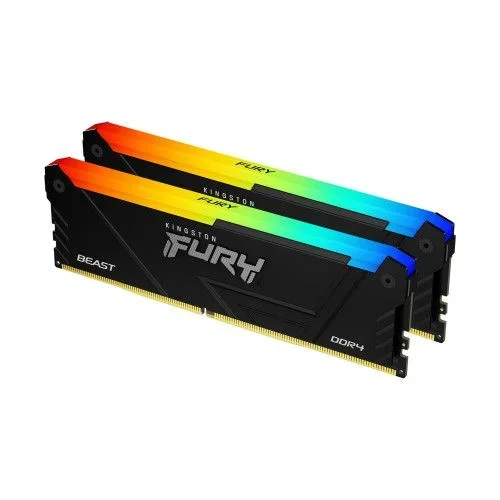 Kingston Fury Beast RGB 32GB 3200MT/s DDR4 CL16 DIMM (Kit de 2) PC Memoria para Ordenadores de sobremesa KF432C16BB2AK2/32