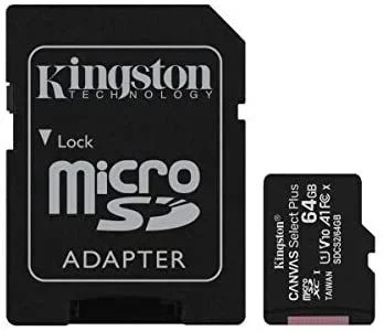 Kingston Technology Canvas Select Plus 64 GB MicroSDXC UHS-I Clase 10