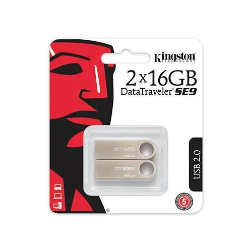 Kingston Technology DataTraveler SE9 unidad flash USB 16 GB USB tipo A 2.0 Plata