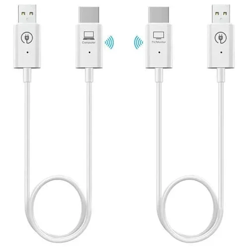 Kit de Transmisor y Receptor HDMI Inalámbrico Adaptador Extensor Proyección Audio Video 1080P 60Fps para PC Computadora Portátil Cámara a HDTV Proyector