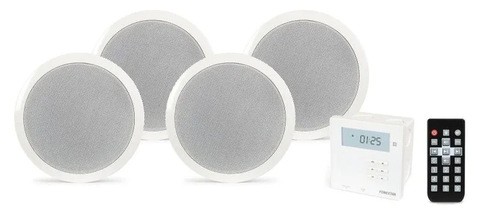 Kit Sonido Empotrar Techo Con Bluetooth 4 Altavoces