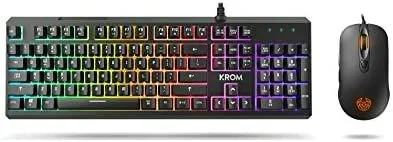 Kit teclado y raton gaming krom kaleido rgb