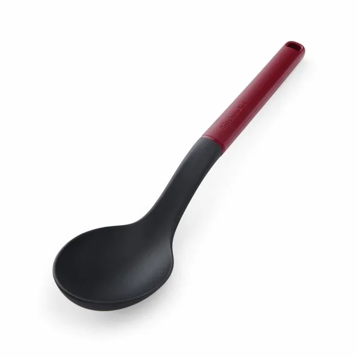 Kitchenaid cooking spoon, empire red, heat resistant cooking utensil, non-stick safe with durable handle, 34cm