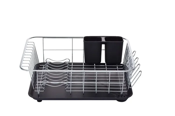 KitchenCraft Escurreplatos con bandeja recogegotas, 42 x 30,5 x 15,5 cm (16,5″ x 12″ x 6″)