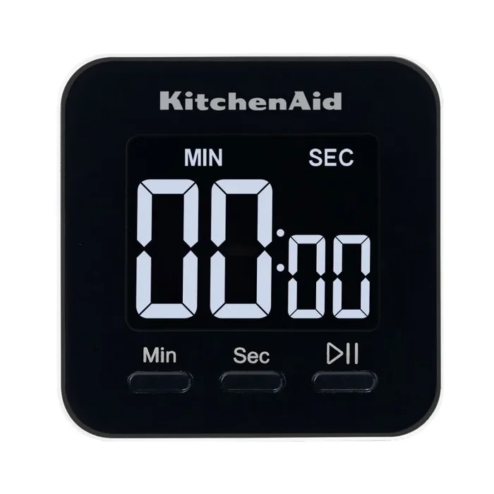 KitchenCraft KQ900G Temporizador de cocción Digital con imán y retroiluminación, Rango de 100 Minutos, Plastic, Negro