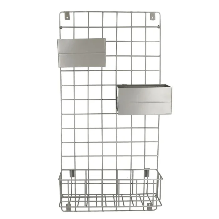 KitchenCraft Organizador de Pared, Negro, Talla única