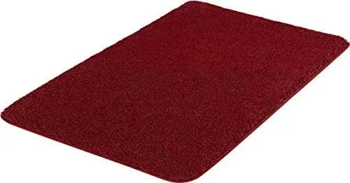 Kleine Wolke Alfombrilla de baño Relax de Madera de Palisandro, 47 x 50 cm, Color Rojo