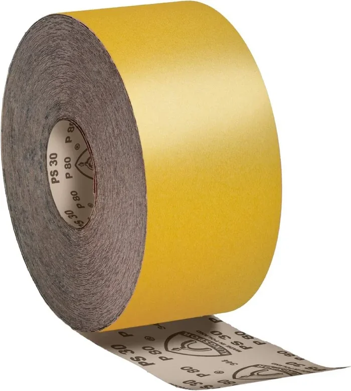 Klingspor 174093 Rollos con Soporte de Papel, PS 30 D, Grano 180, 115 x 50000 mm