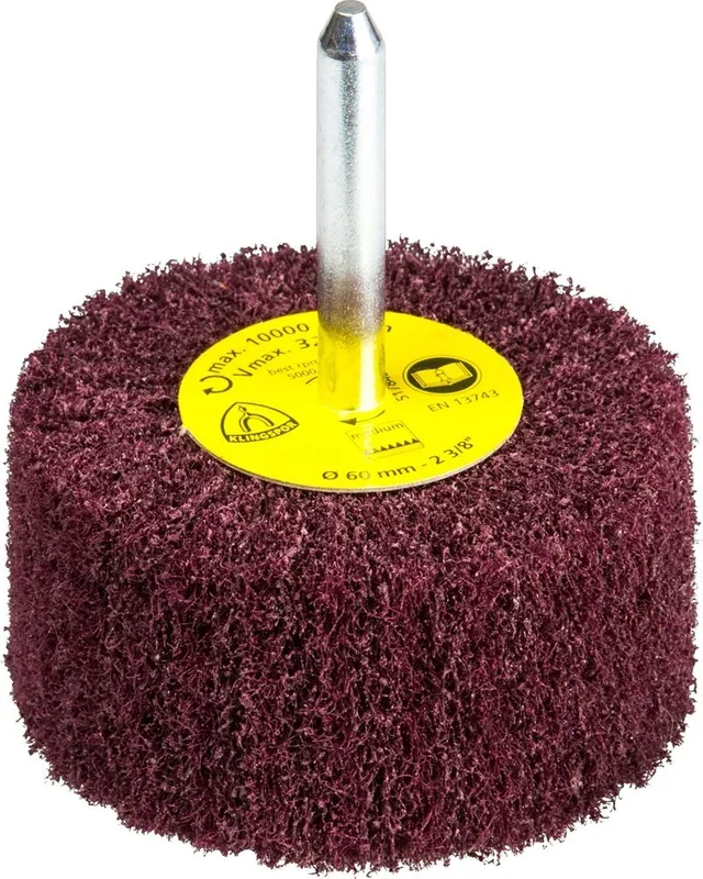 Klingspor 258924 Cepillo mil Hojas de Láminas Pequeñas, NFS 600, Medio Índice de Finura, 32 m/s Velocidad Máxima, 10200 Revoluciones Permitidas, 60 mm x 50 mm x 6 mm, Marrón Rojizo