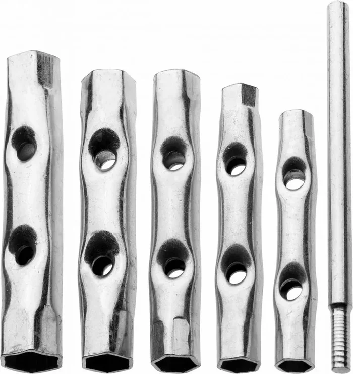 Klucze Rurowe Completo 6 Piezas 8-17mm, juego de llaves para tubos, alta resistencia y durabilidad, ideal para trabajos de fontanería, montaje y proyectos industriales