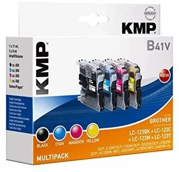 KMP Multipack B41V cartucho de tinta 4 pieza(s) Negro, Cian, Magenta, Amarillo