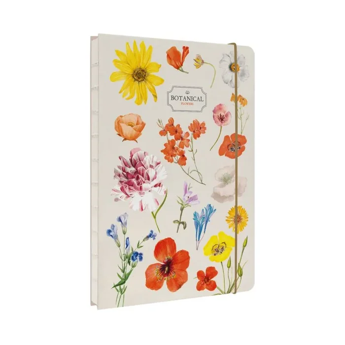 Kokonote Cuaderno A5 punteado flores mujer – Journaling notebook (Bullet journal) Libretas bonitas / Bloc de notas – Cuadernos tapa dura Artesanales con marcapáginas, 192 págs