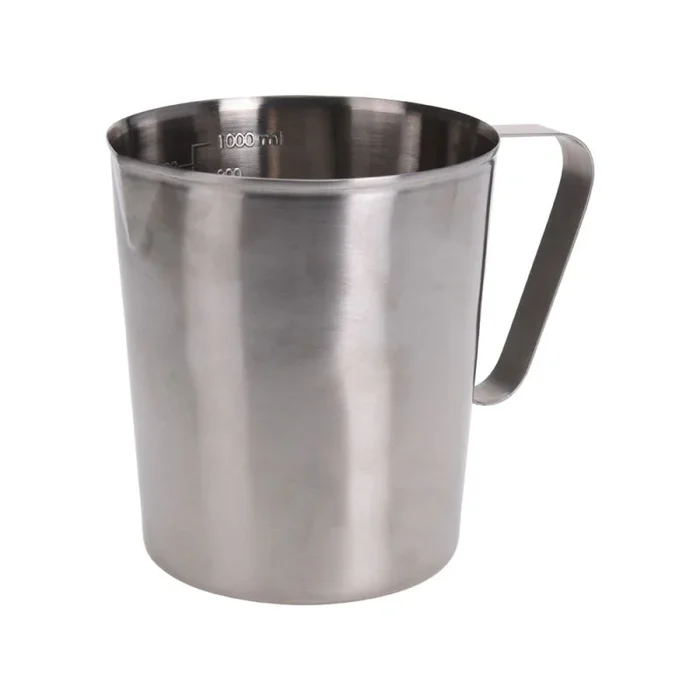 Koopman 90327 Jarra Medidora de Acero Inoxidable, Plateado, 11.8 x 9.6 x 13 Cm