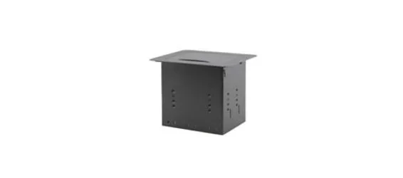 Kramer carcasa tbus-3. sin placa de insercion. sin modulo de alimentacion. configurable. tapa en neg