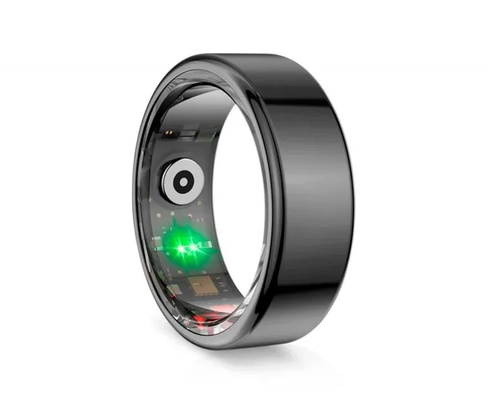 Ksix Anillo inteligente Saturn, Talla L, Aut. 3 días, Actividad y Salud, Monitor Sueño, 5ATM, Negro