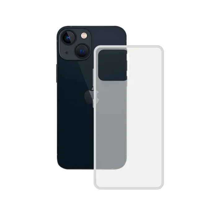 KSIX smart your tech Funda semirrígida para iPhone 14, Laterales Reforzados, Rígida, Compatible con Carga inalámbrica, Transparente