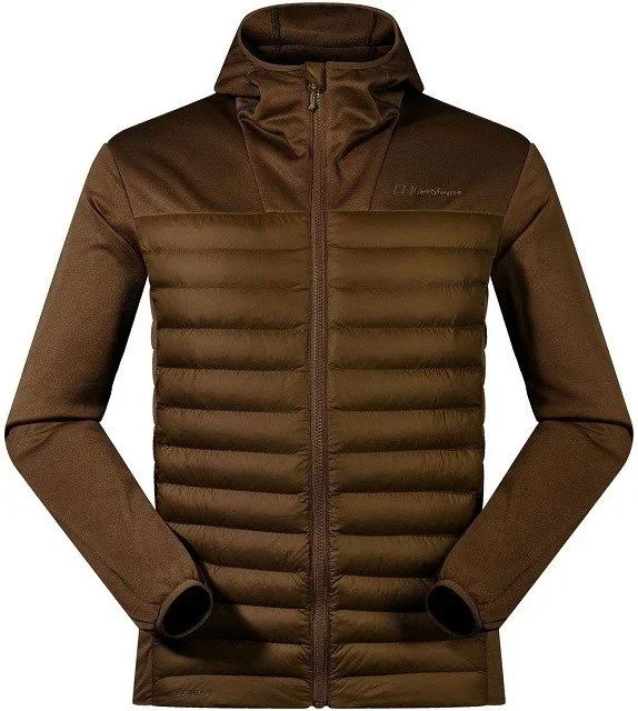 Kurtka hybrydowa męska berghaus vaskye hooded hybrid jacket roz. m brązowa + nerka deuter pulse pro 5 graphite