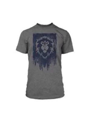 La alianza banner camiseta grafito t-s world of warcraft