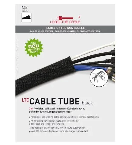 Label-the-cable CABLE TUBE presilla Poliéster Negro 1 pieza(s)