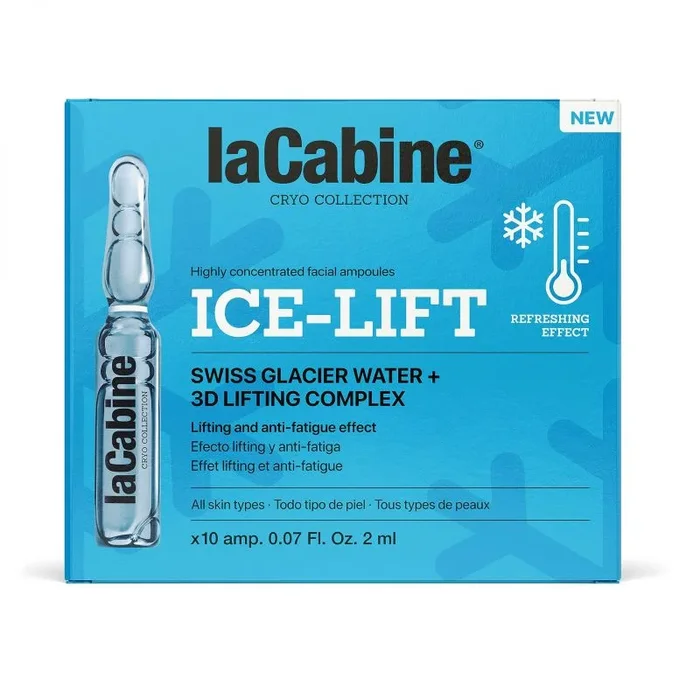 laCabine Ice-Lift Facial Ampoules | Ampollas faciales ultra-refrescantes inspiradas en crioterapia | Efecto lifting y antifatiga