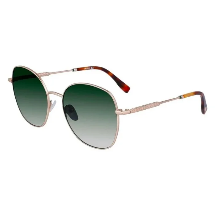 Lacoste Women’s Sunglasses L257S – Matte Gold with Gradient Green Lens