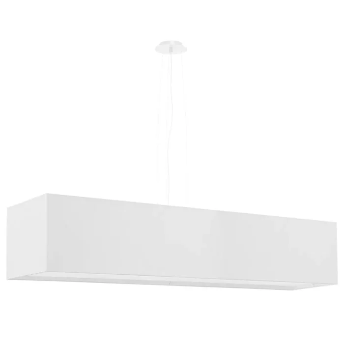 Lampada a sospensione lineare a barra bianca 5x E27 Lámpara colgante de barra lineal Blanca 5x E27