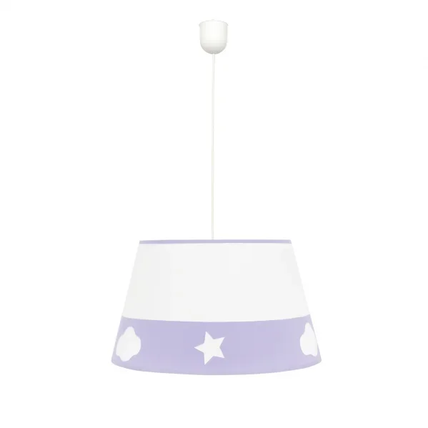 Lampara Colgante Galaxia 1xe27 Lila de FABRILAMP.