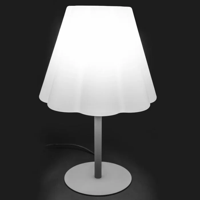 Lámpara de mesa nórdica gris de metal para terraza Garden – LOLAhome