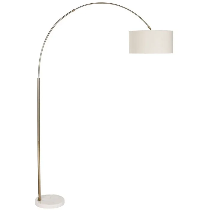 Lámpara de pie home esprit blanco beige dorado 126 x 40 x 193 cm