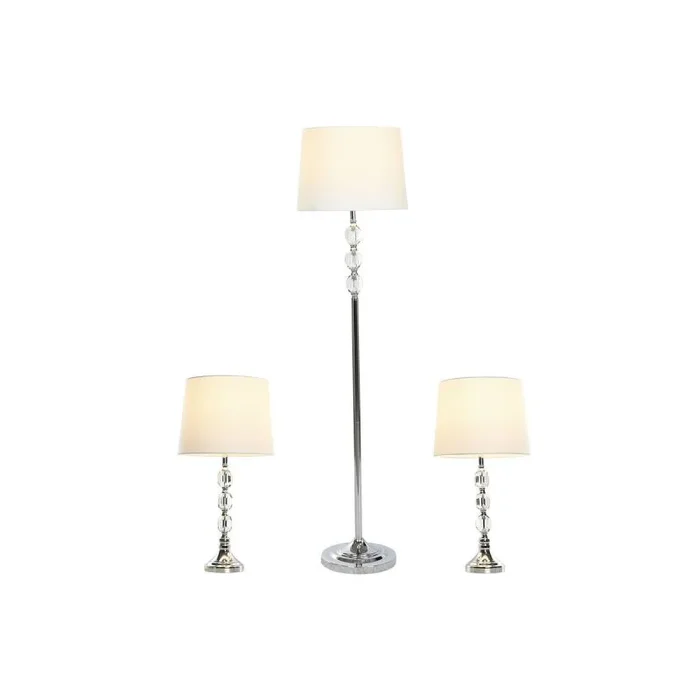 Lámpara de Pie Home ESPRIT Blanco Plateado 50 W 220 V 35 x 35 x 150 cm (3 Piezas) – Marca: Home ESPRIT – EAN: 8424002184421