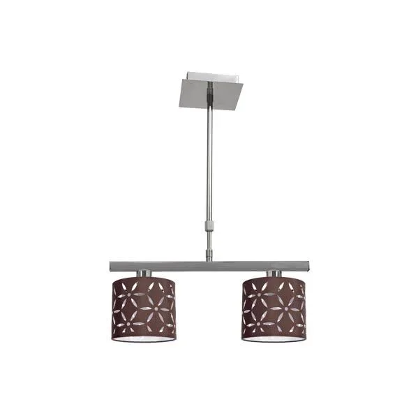 LAMPARA SERIE IPANEMA 2XE14 MARRON REGX42