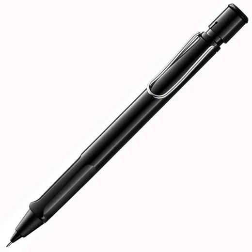 Lamy portaminas safari 0.5 con clip metálico y goma de borrar negro