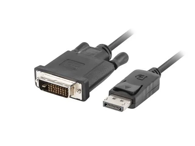 Lanberg CA-DPDV-10CU-0018-BK adaptador de cable de vídeo 1,8 m DisplayPort DVI-D Negro