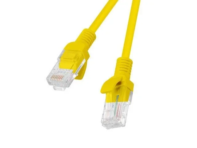 Lanberg PCU5-20CC-0025-Y cable de red Amarillo 0,25 m Cat5e U/UTP (UTP)
