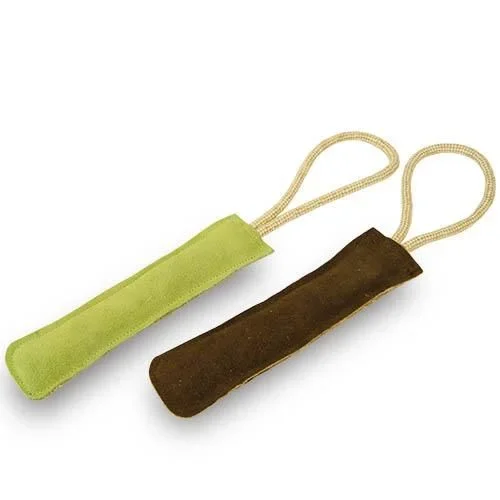 Lanzadores Dummy para el adiestramiento y el juego con perros, fabricado en piel y relleno de yute.