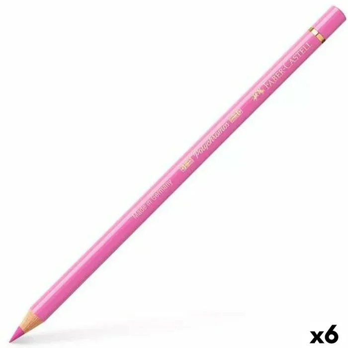 Lápices de colores faber-castell polychromos magenta claro 6 piezas