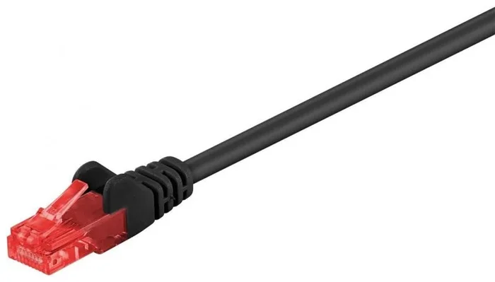 Latiguillo RJ45 UTP Cat6 CCA 0,25m NEGRO