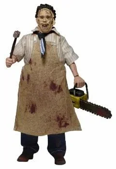 Leatherface 40 aniversario retro figura 20 cm the chainsaw massacre