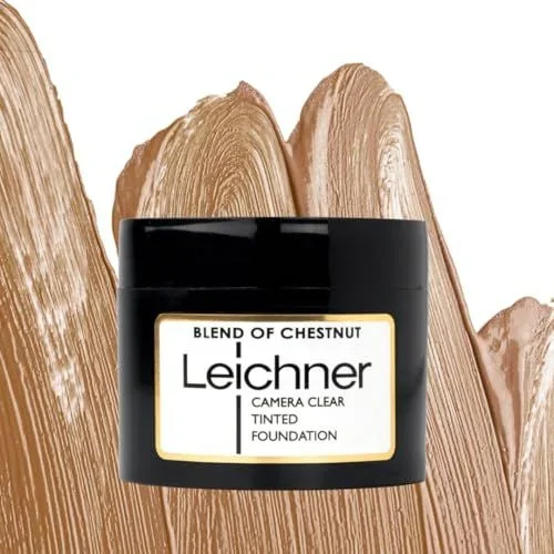 Leichner Mezcla de base tintada clara de la cámara de castaño
