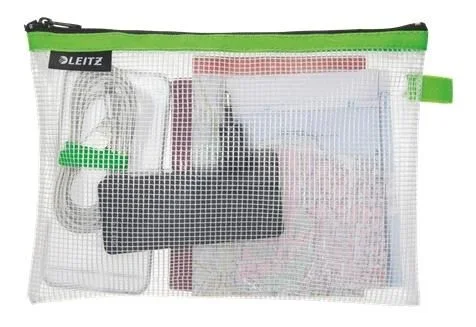 Leitz bolsita wow portaobjetos lavable cremallera 17×24 cm -m- verde