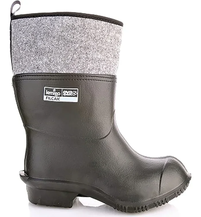 Lemigo Hombres Botas de Agua Filcak 804 (Negro, 49)