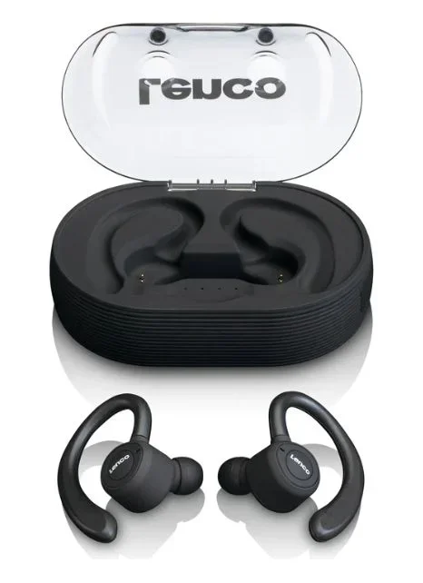 Lenco EPB-460BK auricular y casco Auriculares True Wireless Stereo (TWS) gancho de oreja Deportes MicroUSB Bluetooth Negro