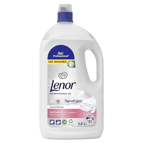 Lenor Professional, Suavizante Ropa y Potenciador Concentrado, Skin Health Alliance, 570 Lavados, 11.4 L (3 X 3.8L), Sensitive, Testado dermatológicamente
