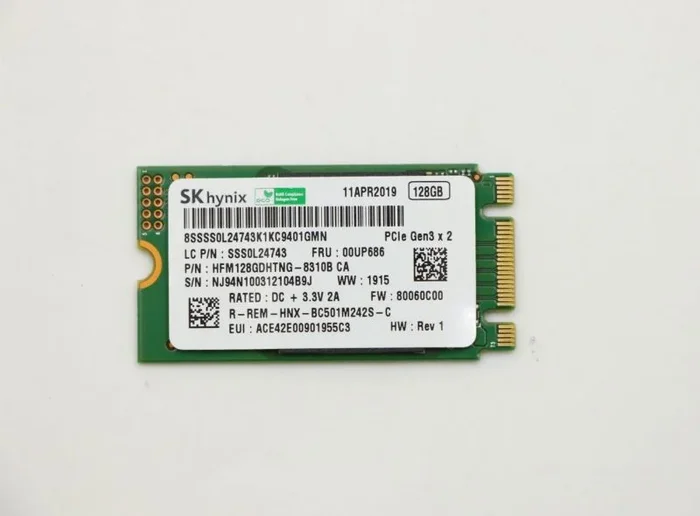 Lenovo SSD M.2 PCIe NVMe FRUSSD 128GB RoHSHynix, FRU00UP686 (128GB RoHSHynix)