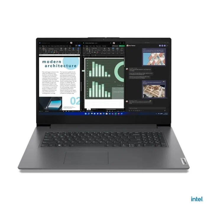 Lenovo V V17 Portátil 43,9 cm (17.3″) Full HD Intel® Core™ i7 i7-1355U 16 GB DDR4-SDRAM 512 GB SSD Wi-Fi 6 (802.11ax) Windows 11 Pro Gris