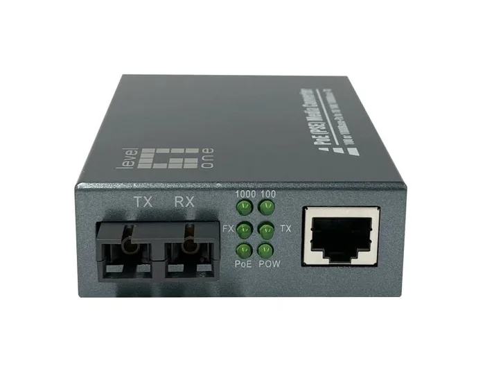 LevelOne GVT-2014 convertidor de medio 1000 Mbit/s 1310 nm Monomodo Gris