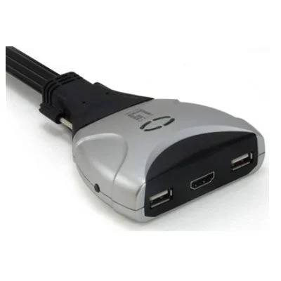 LevelOne KVM-0290 Kabel-KVM-Switch 2-Ports HDMI USB Audio