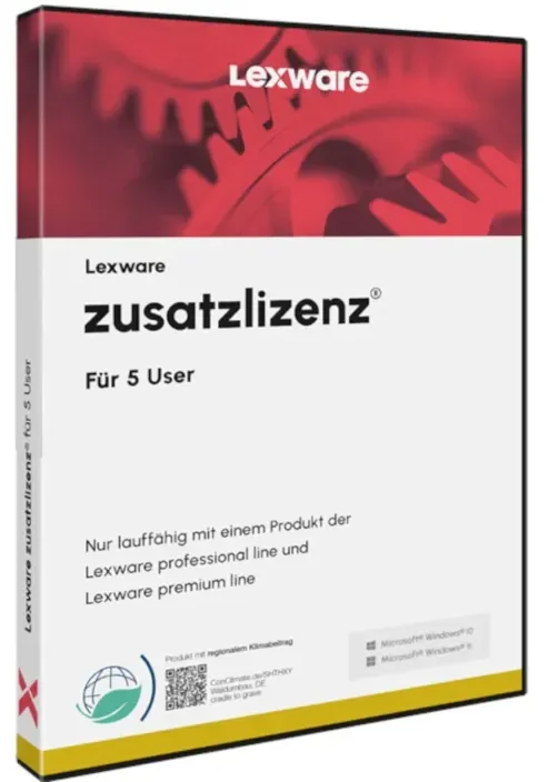 Lexware zusatzlizenzen 2025 für 5 user – abo – esd-downloadesd