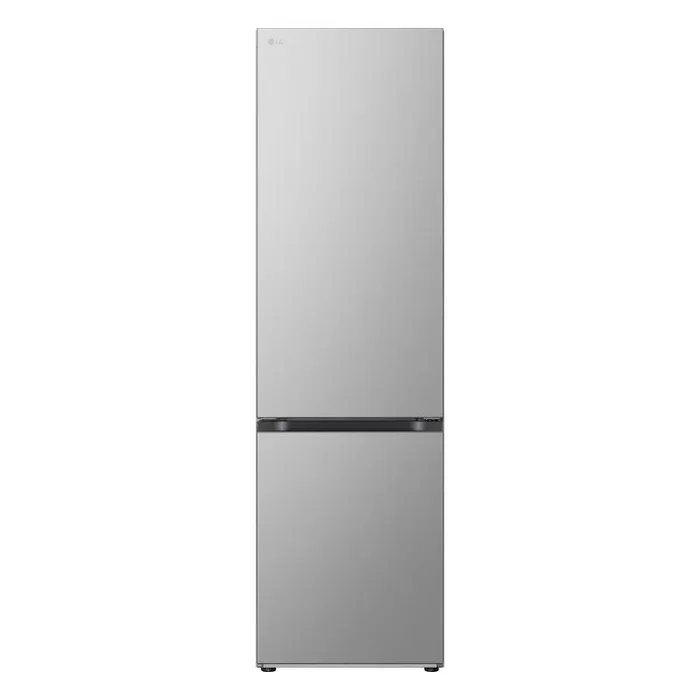 LG GBV22L0EPY – Frigorífico combinado Total No Frost, 387L, Clase E, Door Cooling, Linear Cooling, Smart Diagnosis, Diseño con puertas planas, Apertura puertas a ras de pared, Prime Silver