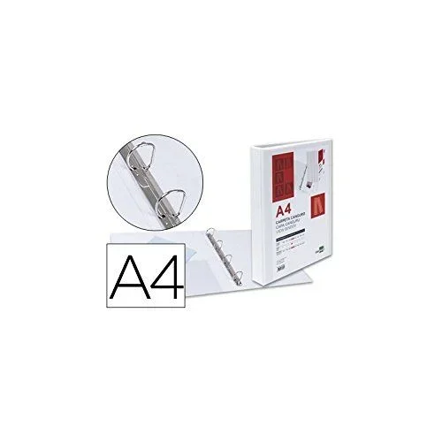 Liderpapel KG41 carpeta de cartón A4 Rojo, Blanco